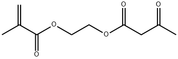 エチレングリコールモノアセトアセタートモノメタクリラート 化学構造式