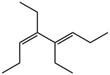 (3E,5Z)-4,5-Diethyl-3,5-octadiene Struktur