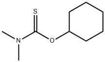 N,N-Dimethylthiocarbamic acid O-cyclohexyl ester Struktur