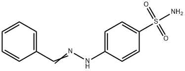 (E)-4-(2-benzylidenehydrazinyl)benzenesulfonamide Struktur
