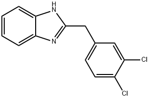 2-(3,4-ジクロロベンジル)ベンゾイミダゾール 化学構造式