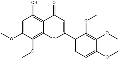 5-Hydroxy-7,8,2',3',4'-pentamethoxyflavone Structure