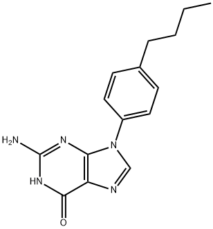 4-butylphenylguanine Struktur