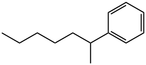(2-heptyl)benzene 结构式