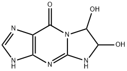 9H-Imidazo[1,2-a]purin-9-one,  1,4,6,7-tetrahydro-6,7-dihydroxy-  (9CI) Struktur