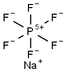 Sodium hexafluorophosphate  Struktur