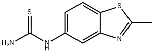 Urea, 1-(2-methyl-5-benzothiazolyl)-2-thio- (8CI) Struktur