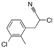 2-chloro-3-(m-chloro-o-tolyl)propionitrile Structure