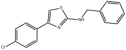 N-BENZYL-4-(4-CHLOROPHENYL)-1,3-THIAZOL-2-AMINE Structure