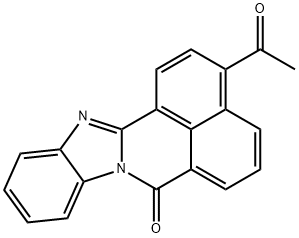 7H-Benzimidazo[2,1-a]benz[de]isoquinolin-7-one, 3-acetyl- 结构式