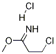 Methyl 3-chloropropaniMidate hydrochloride Structure