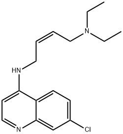 7-Chloro-N-[(Z)-4-(diethylamino)-2-butenyl]-4-quinolinamine 结构式