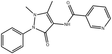 1,5-DIMETHYL-4-NICOTINAMIDO-2-PHENYL-3-PYRAZOLONE Structure