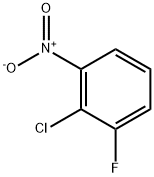1-ニトロ-2-クロロ-3-フルオロベンゼン 化学構造式