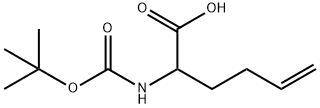 2-(叔丁氧羰基氨基)-5-己烯酸, 214206-61-8, 结构式