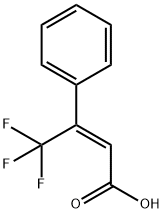 (2Z)-4,4,4-三氟-3-苯肉桂酸 结构式