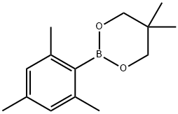メシチルボロン酸2,2-ジメチルトリメチレン 化学構造式