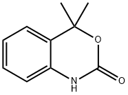 1,4-ジヒドロ-4,4-ジメチル-2H-3,1-ベンゾオキサジン-2-オン 化学構造式