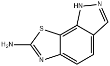 1H-Pyrazolo[4,3-g]benzothiazol-7-amine(9CI) 结构式