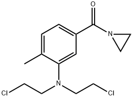 1-Aziridinyl 3-[bis(2-chloroethyl)amino]-4-methylphenyl ketone Structure