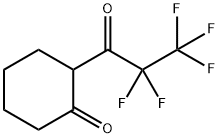 2-(2,2,3,3,3-戊烷氟丙酰基)环己烷-1-酮, 2145-82-6, 结构式