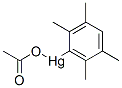 Acetoxy(2,3,5,6-tetramethylphenyl)mercury(II) Structure