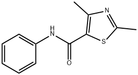 2,4-ジメチル-5-(N-フェニルカルバモイル)チアゾール 化学構造式