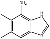 5,6-ジメチル-1H-ベンズイミダゾール-7-アミン 化学構造式