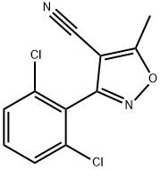 3-(2,6-二氯苯基)-5-甲基异噁唑-4-腈 结构式