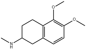 1,2,3,4-テトラヒドロ-5,6-ジメトキシ-N-メチル-2-ナフタレンアミン 化学構造式