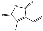 3-メチル-4-エテニル-1H-ピロール-2,5-ジオン 化学構造式