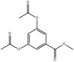 5-(甲氧羰基)-1,3-伸苯基二乙酸酯 结构式