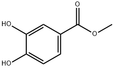 3,4-ジヒドロキシ安息香酸メチル 化学構造式