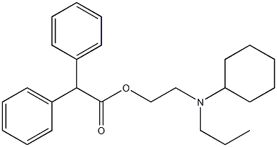 Diphenylacetic acid 2-[(3-cyclohexylpropyl)amino]ethyl ester 结构式