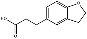 2,3-Dihydro-1-benzofuran-5-propanoic acid Struktur