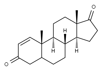 アンドロスタ-1-エン-3,17-ジオン 化学構造式