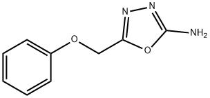 2-氨基-5-(苯氧基甲基)-1,3,4-恶二唑 结构式
