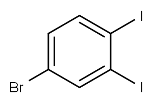 1,2-二碘-4-溴苯, 21521-54-0, 结构式