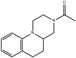3-Acetyl-2,3,4,4a,5,6-hexahydro-1H-pyrazino[1,2-a]quinoline Struktur