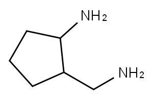 2-氨基环戊基甲胺, 21544-02-5, 结构式