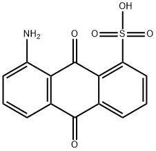 8-amino-9,10-dihydro-9,10-dioxoanthracenesulphonic acid  Struktur