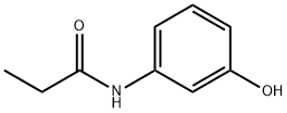 N-(3-HYDROXYPHENYL)PROPANAMIDE 结构式