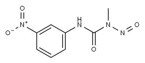 1-Methyl-3-(m-nitrophenyl)-1-nitrosourea 结构式