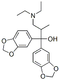 1,1-Bis(1,3-benzodioxol-5-yl)-3-(diethylamino)-2-methyl-1-propanol Struktur