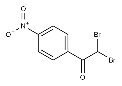 2,2-二溴-1-(4-硝基苯基)-1-乙酮, 21566-36-9, 结构式