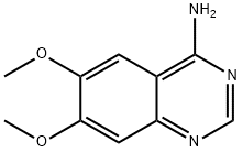 4-氨基-6,7-二甲氧基喹唑啉 结构式