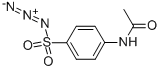 4-乙酰氨基苯磺酰叠氮, 2158-14-7, 结构式