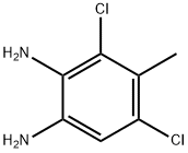 1,2-Diamino-3,5-dichloro-4-methylbenzene 结构式