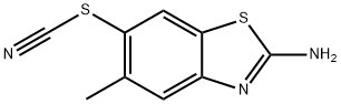 Thiocyanic acid, 2-amino-5-methyl-6-benzothiazolyl ester (8CI,9CI) Structure