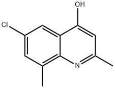 6-CHLORO-2,8-DIMETHYL-4-QUINOLINOL Struktur